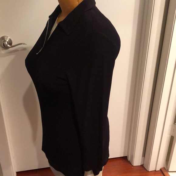 Ribbed Tunic Top w/zippered front; long sleeved size 10 or 3/$30 - Picture 5 of 10